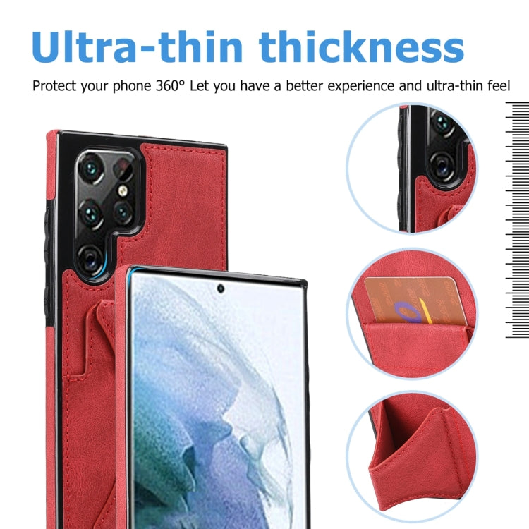 For Samsung Galaxy S23 Ultra 5G Ultra-thin Shockproof Phone Protective Case with Holder