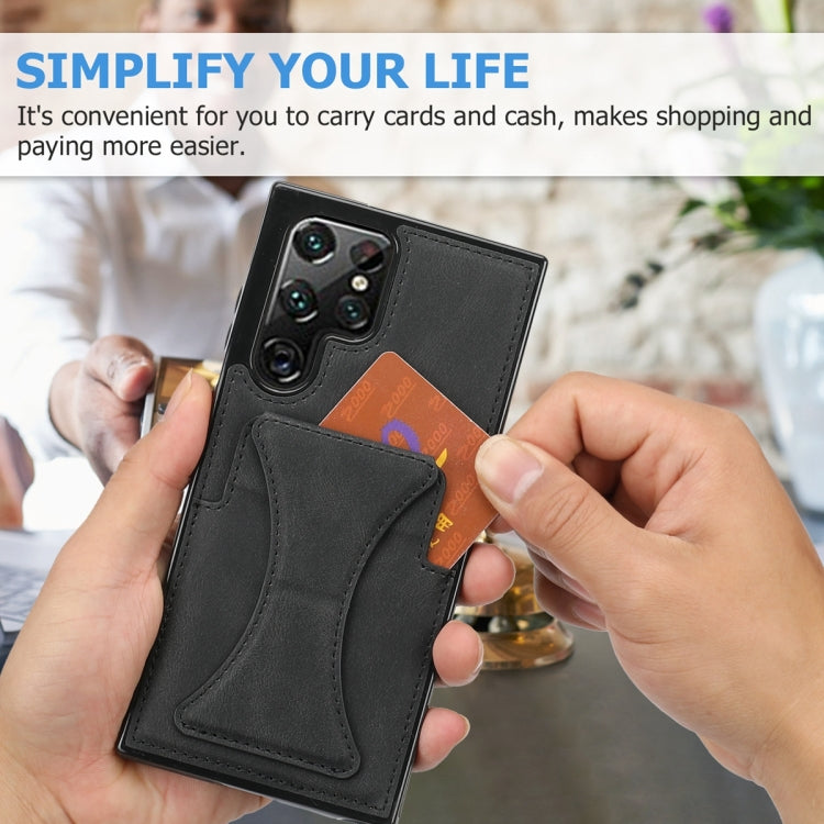 For Samsung Galaxy S23 Ultra 5G Ultra-thin Shockproof Phone Protective Case with Holder