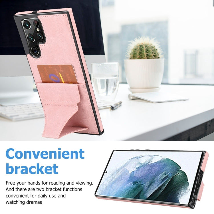 For Samsung Galaxy S23 Ultra 5G Ultra-thin Shockproof Phone Protective Case with Holder