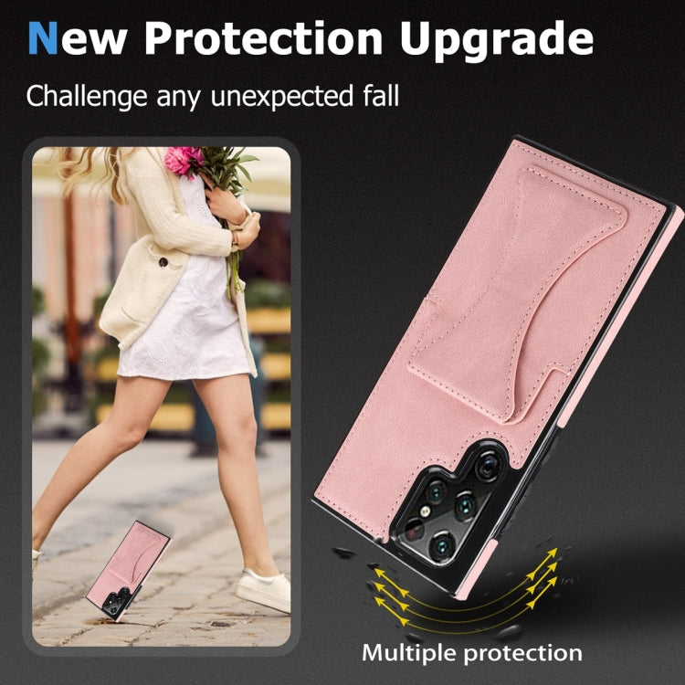 For Samsung Galaxy S23 Ultra 5G Ultra-thin Shockproof Phone Protective Case with Holder