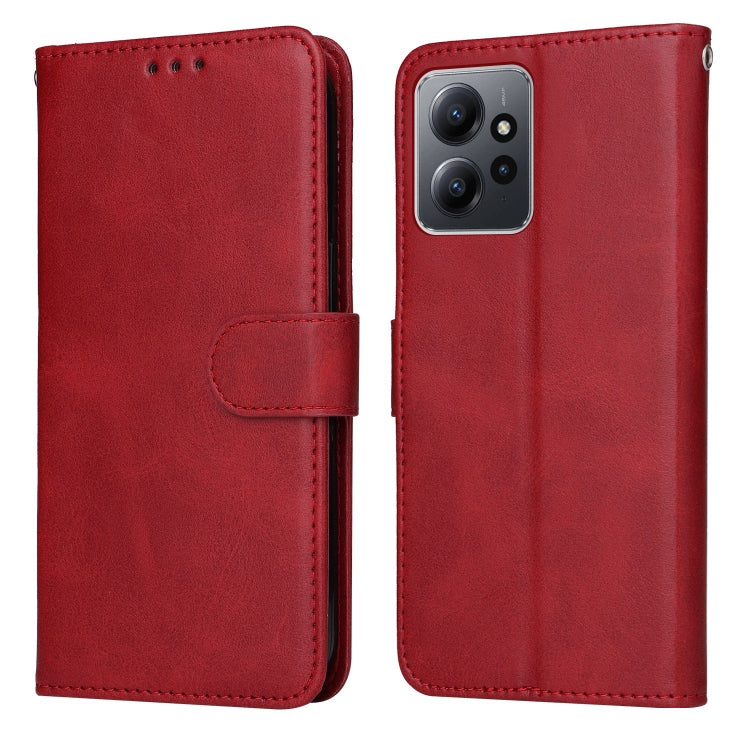 For Xiaomi Redmi Note 12 4G Global Classic Calf Texture Flip Leather Phone Case