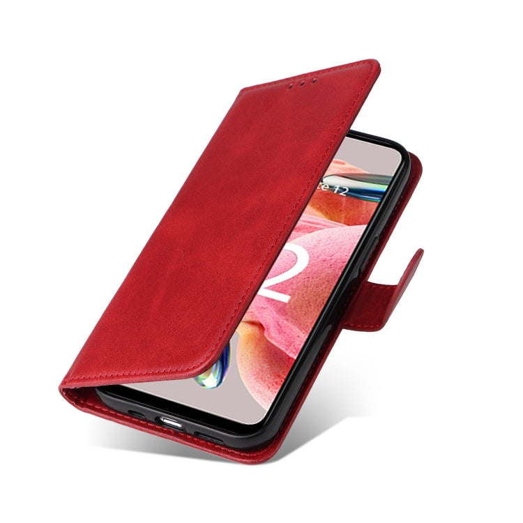 For Xiaomi Redmi Note 12 4G Global Classic Calf Texture Flip Leather Phone Case