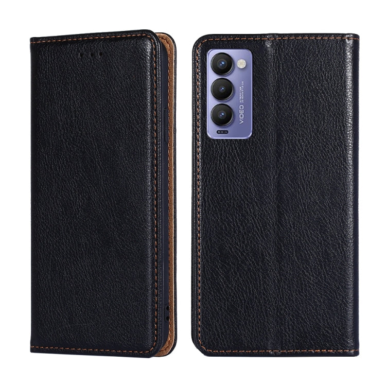 For Tecno Camon 18 / 18P Gloss Oil Solid Color Magnetic Leather Phone Case