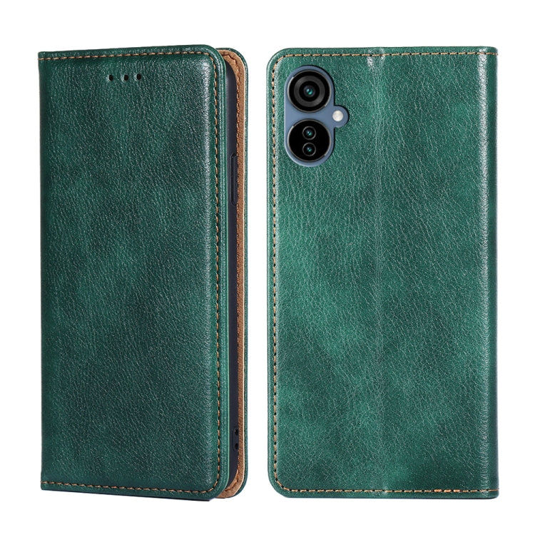 For TECNO Camon 19 Neo Gloss Oil Solid Color Magnetic Leather Phone Case