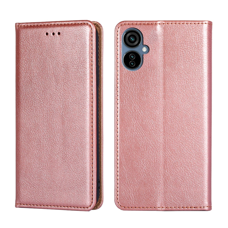 For TECNO Camon 19 Neo Gloss Oil Solid Color Magnetic Leather Phone Case