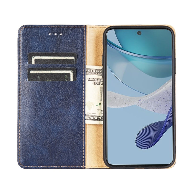 For Xiaomi Redmi Note 12 4G Global Gloss Oil Solid Color Magnetic Leather Phone Case
