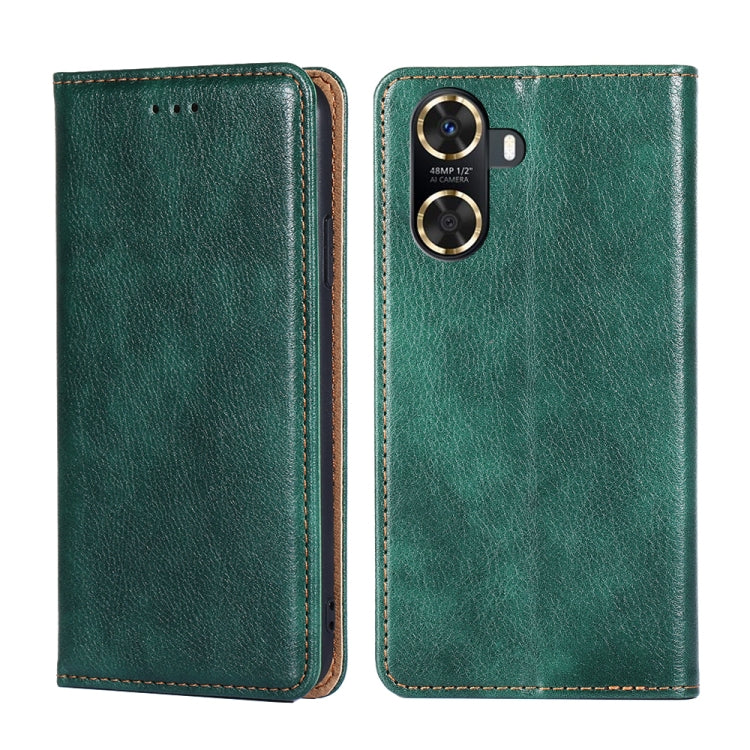For Huawei Enjoy 60 Gloss Oil Solid Color Magnetic Leather Phone Case