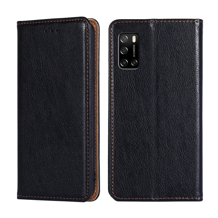 For Rakuten Big S Gloss Oil Solid Color Magnetic Leather Phone Case