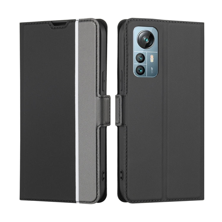 For Blackview A85 Twill Texture Side Buckle Leather Phone Case