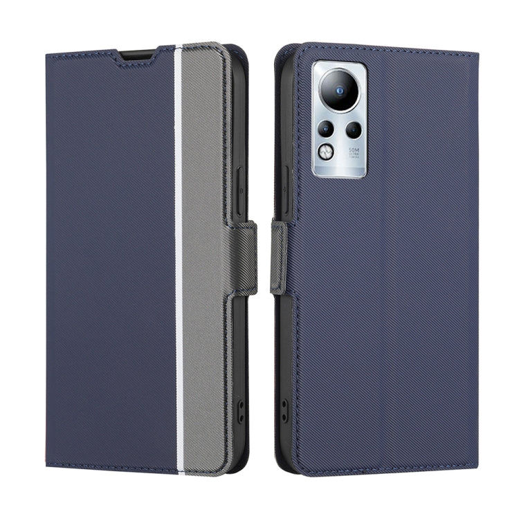 For Infinix Note 11 Twill Texture Side Buckle Leather Phone Case