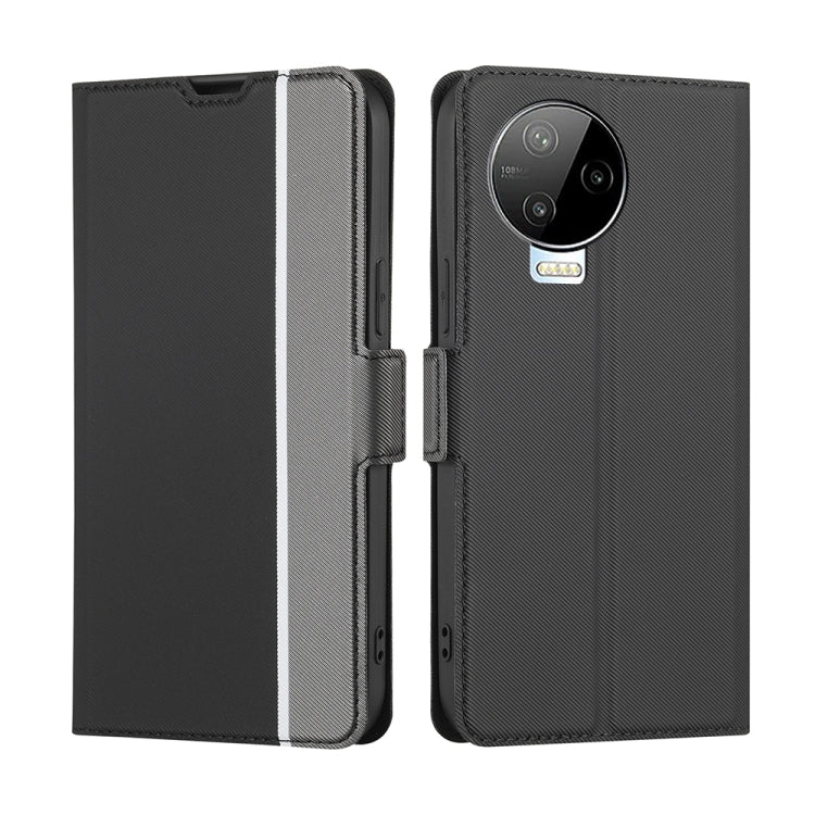 For Infinix Note 12 Pro 4G / Note 12 2023 Twill Texture Side Buckle Leather Phone Case