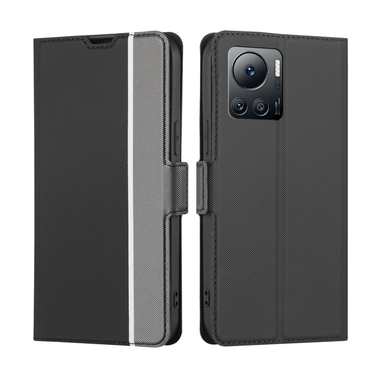 For Infinix Note 12 VIP Twill Texture Side Buckle Leather Phone Case