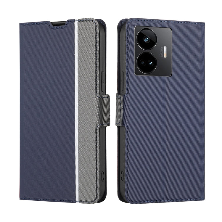 For Realme GT Neo 5 / GT3 / GT Neo 5 240W Twill Texture Side Buckle Leather Phone Case