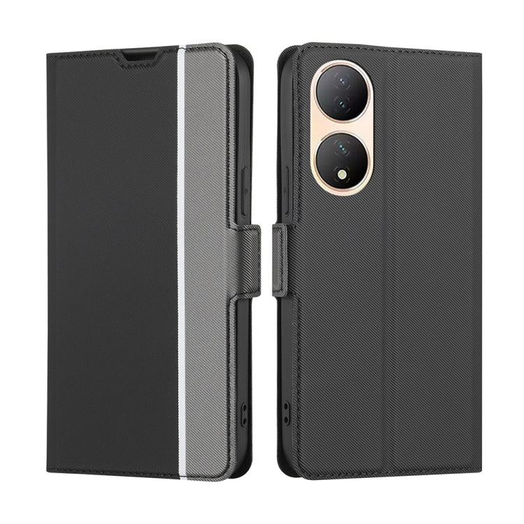 For vivo Y100 5G Twill Texture Side Buckle Leather Phone Case