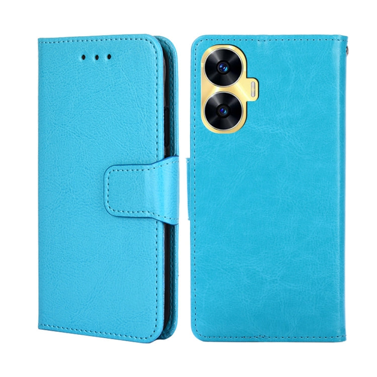 For Realme C55 4G Crystal Texture Leather Phone Case