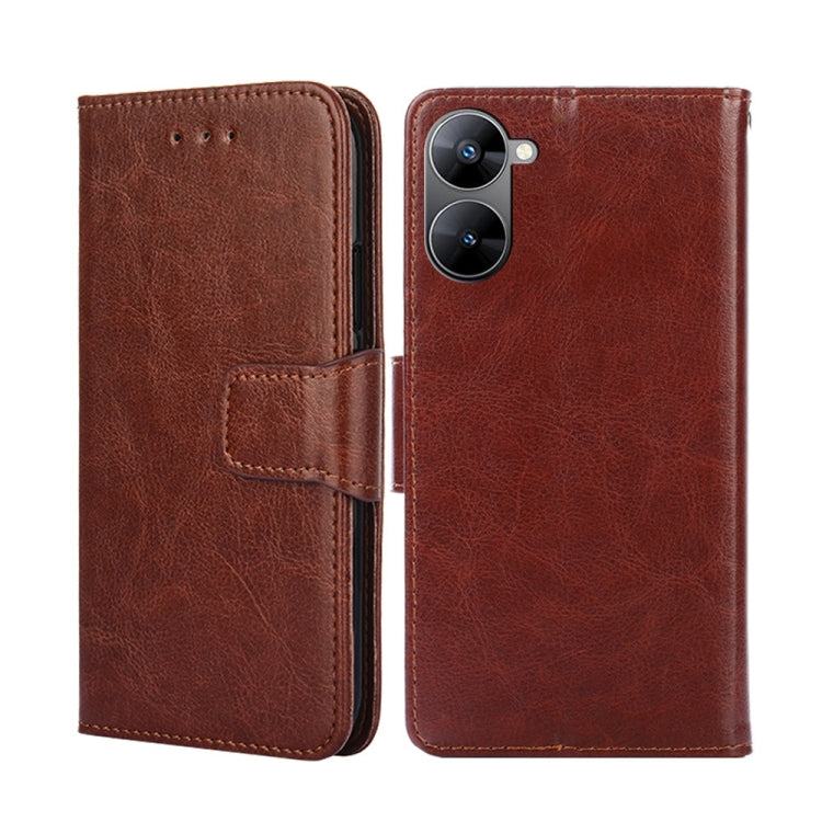 For Realme V30 5G / V30T Crystal Texture Leather Phone Case