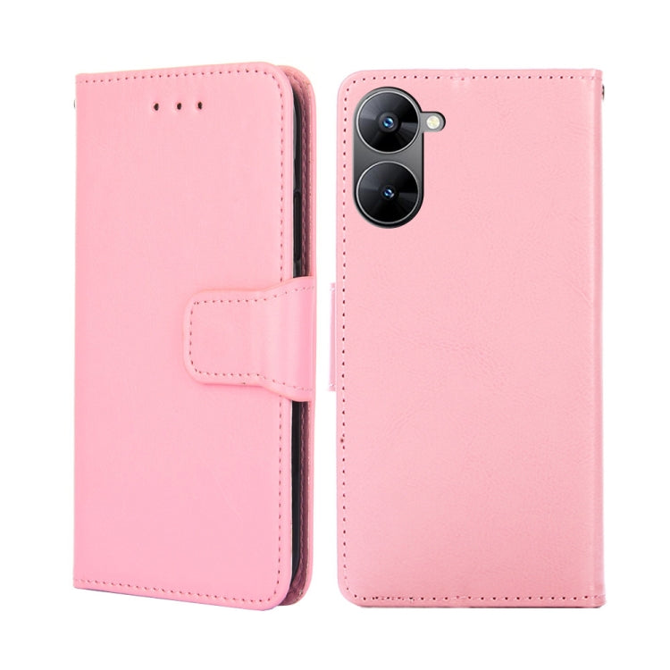 For Realme V30 5G / V30T Crystal Texture Leather Phone Case