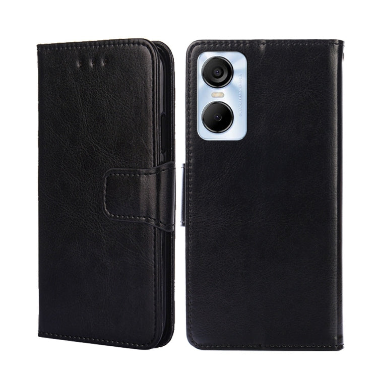 For Tecno Pop 6 Pro Crystal Texture Leather Phone Case