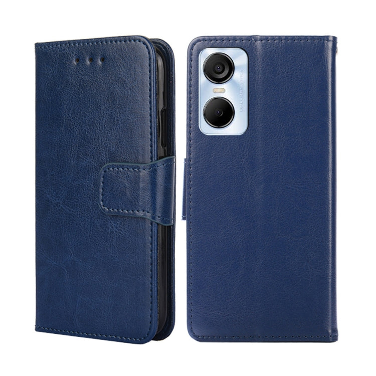 For Tecno Pop 6 Pro Crystal Texture Leather Phone Case