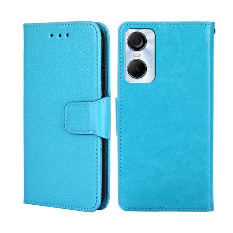 For Tecno Pop 6 Pro Crystal Texture Leather Phone Case