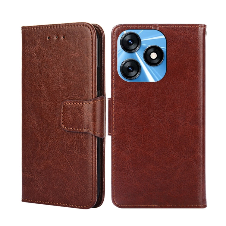 For Tecno Spark 10 4G Crystal Texture Leather Phone Case