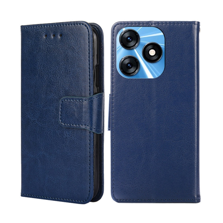 For Tecno Spark 10 4G Crystal Texture Leather Phone Case