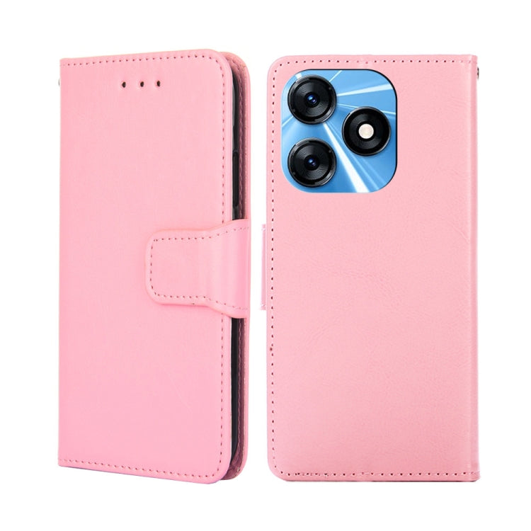 For Tecno Spark 10 4G Crystal Texture Leather Phone Case