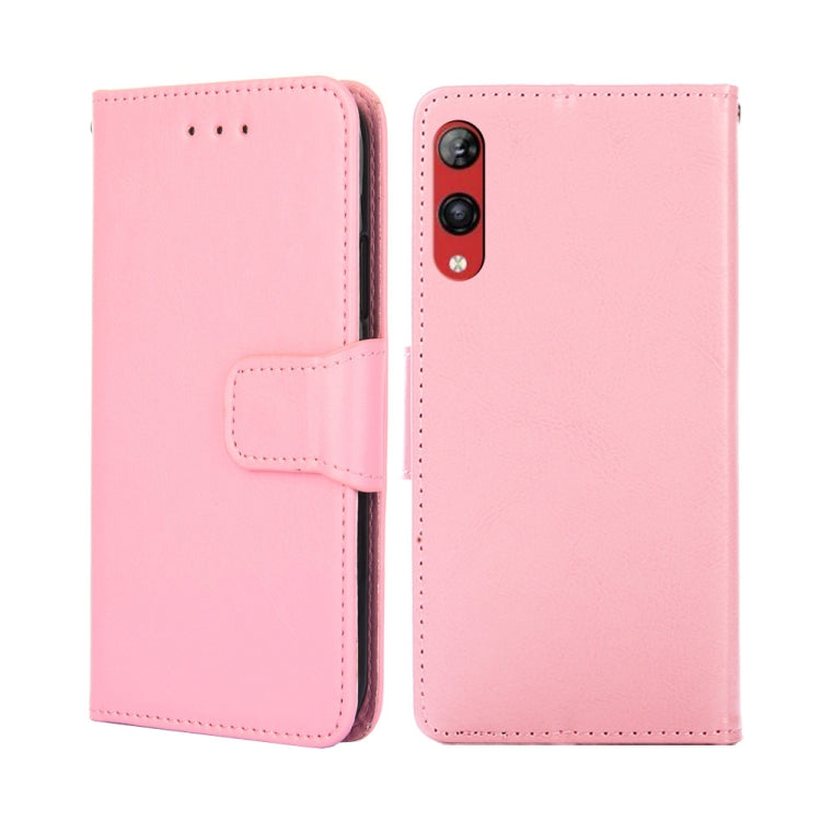 For Rakuten Hand 4G Crystal Texture Leather Phone Case