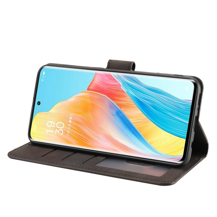 For OPPO A1 Pro 5G / Reno 8T 5G Fantasy Skin-feel Calfskin Texture Leather Phone Case