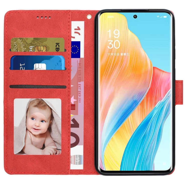 For OPPO A1 Pro 5G / Reno 8T 5G Fantasy Skin-feel Calfskin Texture Leather Phone Case