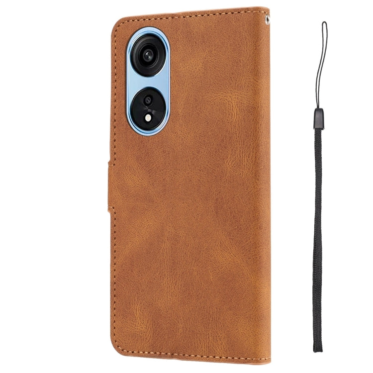 For OPPO A1 Pro 5G / Reno 8T 5G Fantasy Skin-feel Calfskin Texture Leather Phone Case