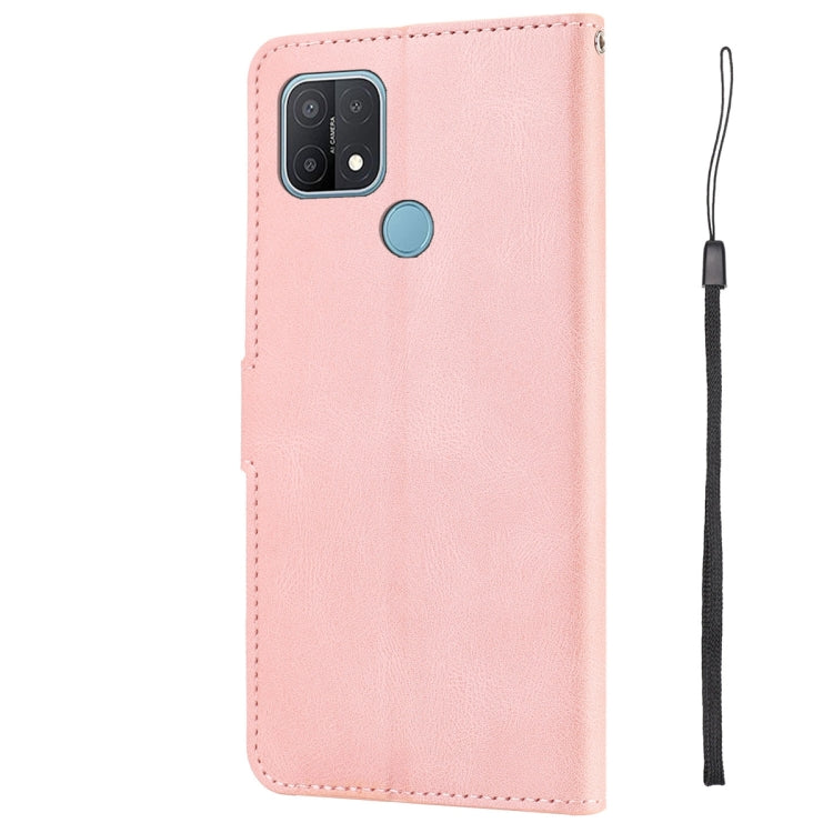 For OPPO A15 / A15s / A35 2021 Fantasy Skin-feel Calfskin Texture Leather Phone Case