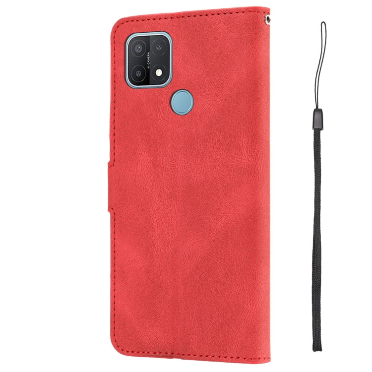 For OPPO A15 / A15s / A35 2021 Fantasy Skin-feel Calfskin Texture Leather Phone Case