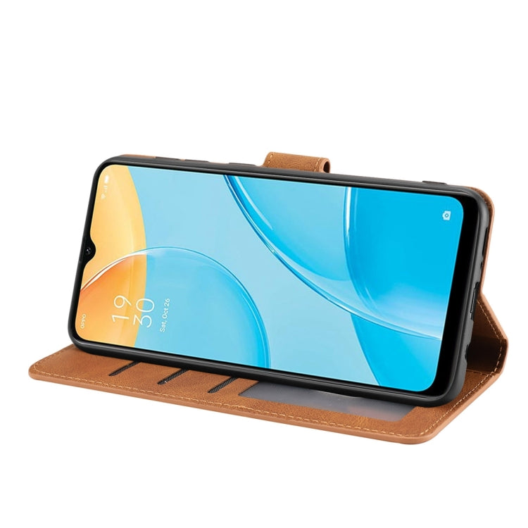 For OPPO A15 / A15s / A35 2021 Fantasy Skin-feel Calfskin Texture Leather Phone Case