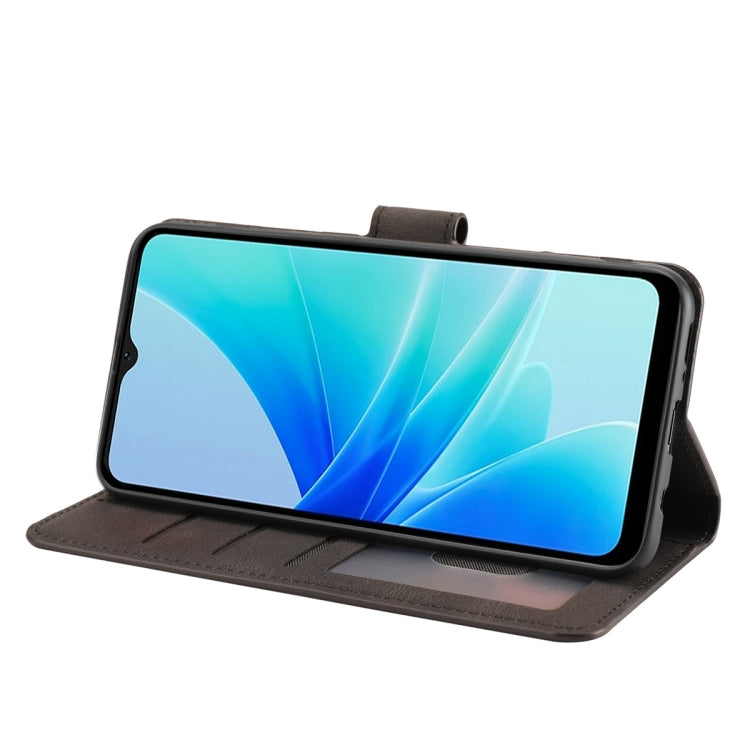 For OPPO A17 Global / A17k Fantasy Skin-feel Calfskin Texture Leather Phone Case