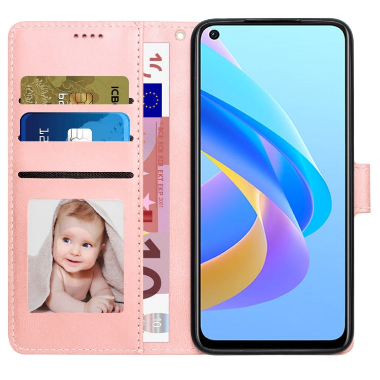 For OPPO A36 4G / A76 4G / A96 4G / Realme 9i 4G Fantasy Skin-feel Calfskin Texture Leather Phone Case