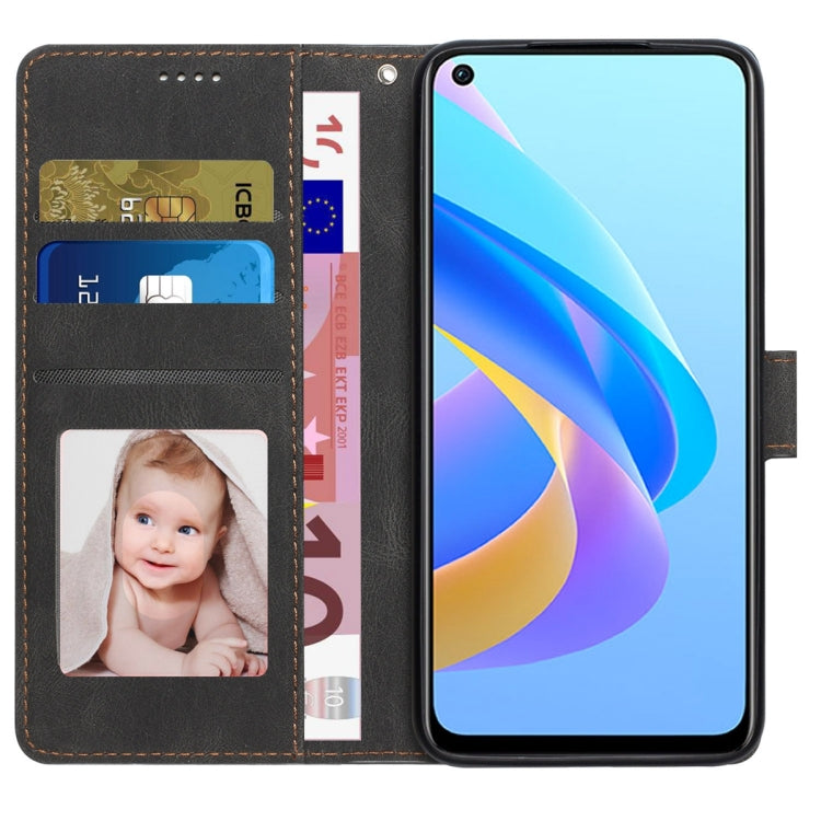 For OPPO A36 4G / A76 4G / A96 4G / Realme 9i 4G Fantasy Skin-feel Calfskin Texture Leather Phone Case