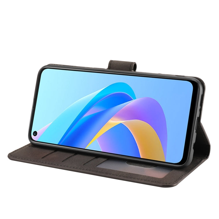 For OPPO A36 4G / A76 4G / A96 4G / Realme 9i 4G Fantasy Skin-feel Calfskin Texture Leather Phone Case