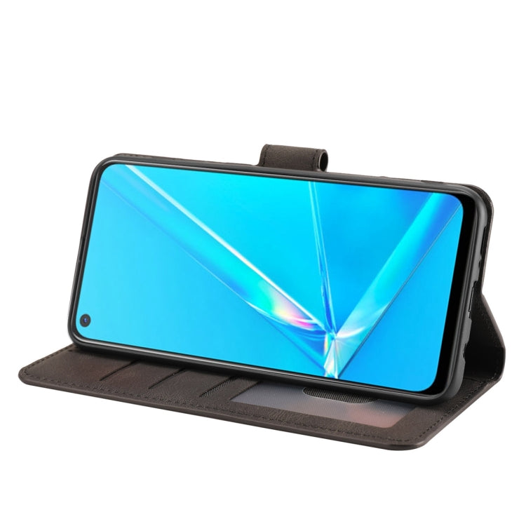 For OPPO A72 / A52 / A92 4G Fantasy Skin-feel Calfskin Texture Leather Phone Case