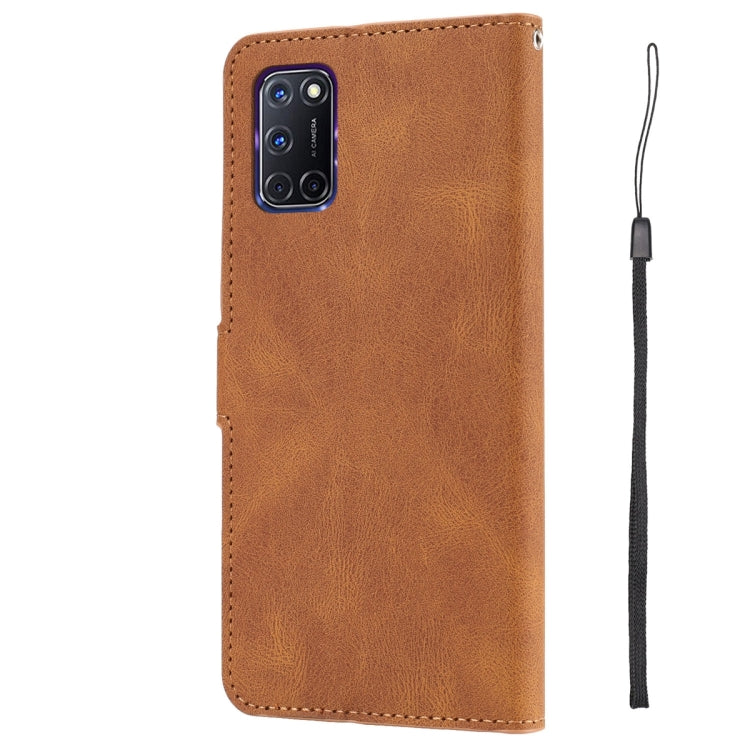 For OPPO A72 / A52 / A92 4G Fantasy Skin-feel Calfskin Texture Leather Phone Case