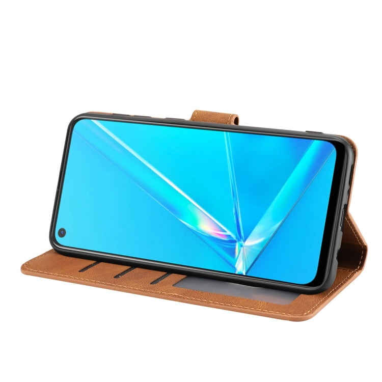 For OPPO A72 / A52 / A92 4G Fantasy Skin-feel Calfskin Texture Leather Phone Case