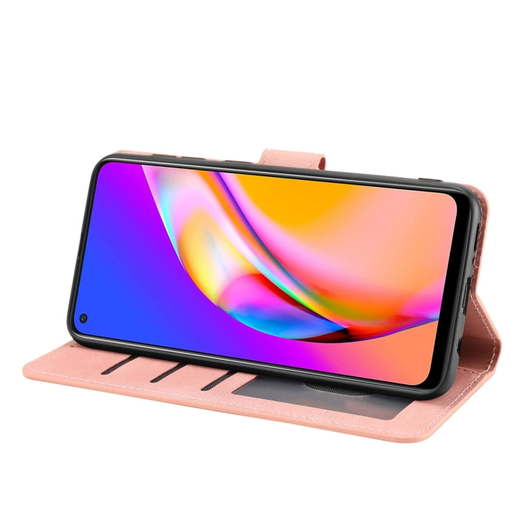 For OPPO A94 5G / Reno5 Z / F19 Pro+ Fantasy Skin-feel Calfskin Texture Leather Phone Case