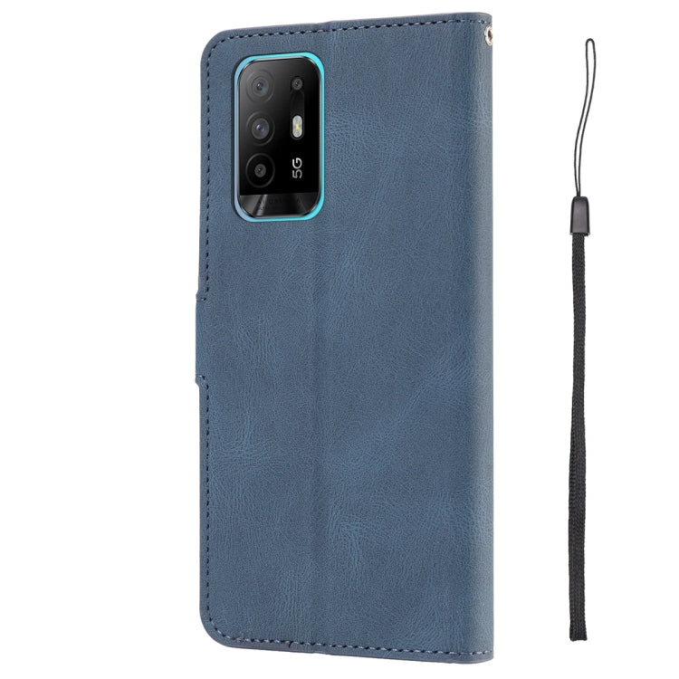 For OPPO A94 5G / Reno5 Z / F19 Pro+ Fantasy Skin-feel Calfskin Texture Leather Phone Case