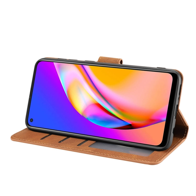 For OPPO A94 5G / Reno5 Z / F19 Pro+ Fantasy Skin-feel Calfskin Texture Leather Phone Case