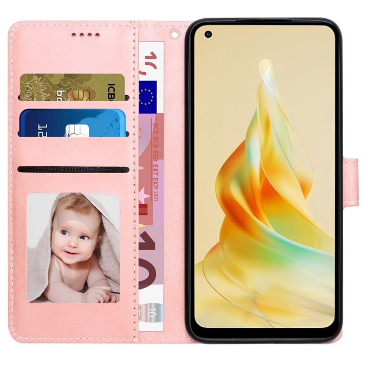 For OPPO Reno8 T 4G Global Fantasy Skin-feel Calfskin Texture Leather Phone Case