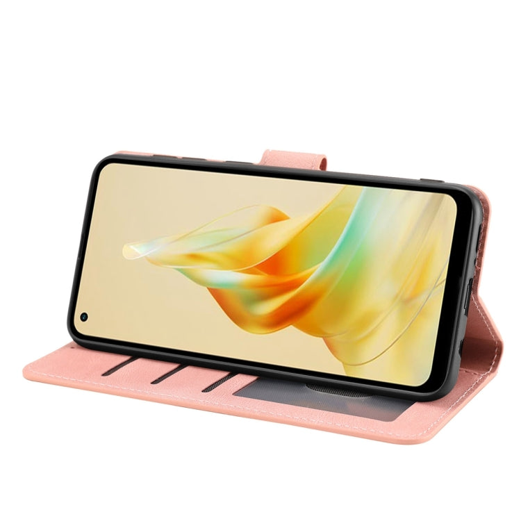 For OPPO Reno8 T 4G Global Fantasy Skin-feel Calfskin Texture Leather Phone Case