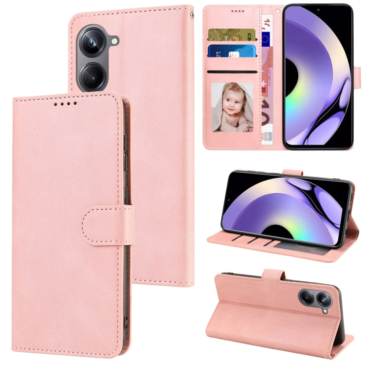 For Realme 10 Pro 5G Fantasy Skin-feel Calfskin Texture Leather Phone Case