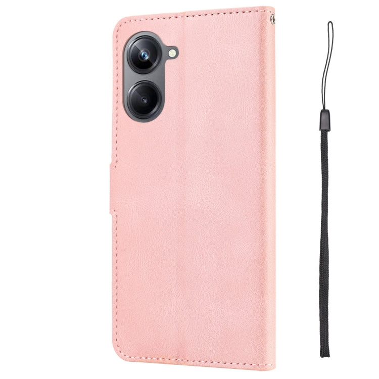 For Realme 10 Pro 5G Fantasy Skin-feel Calfskin Texture Leather Phone Case