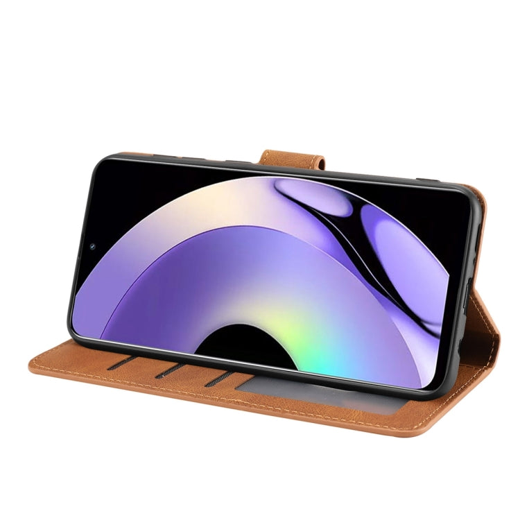 For Realme 10 Pro 5G Fantasy Skin-feel Calfskin Texture Leather Phone Case