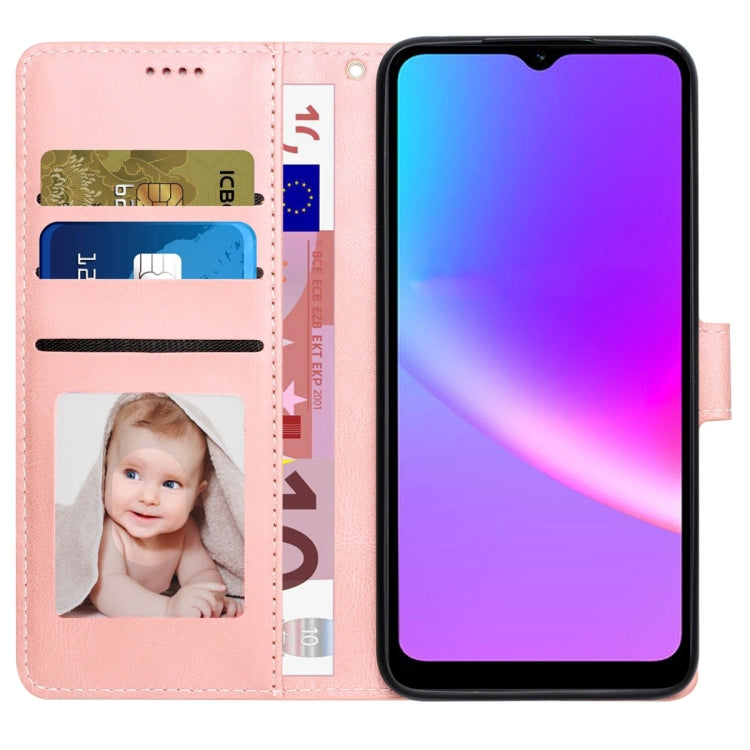 For Realme C25 / C15 / C12 Fantasy Skin-feel Calfskin Texture Leather Phone Case